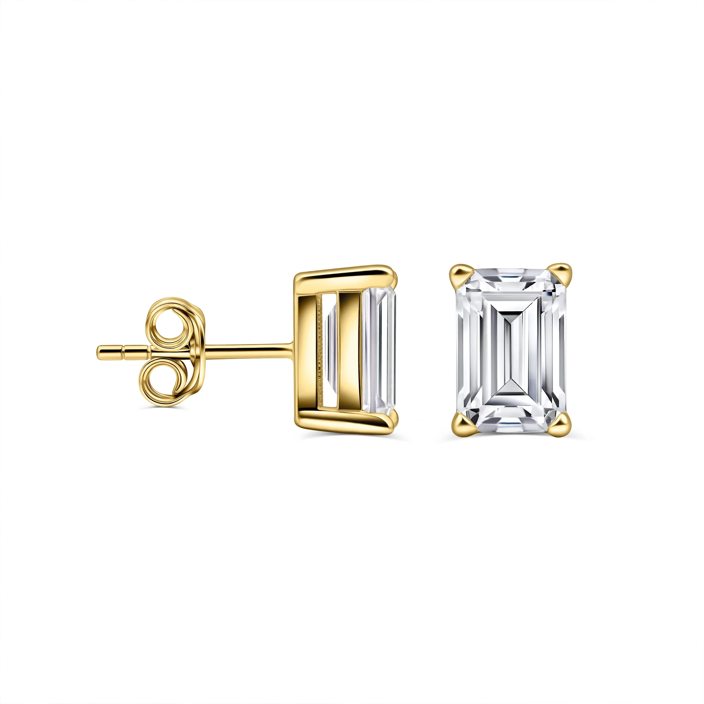Mini Emerald Studs - Image 2